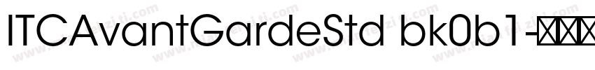 ITCAvantGardeStd bk0b1字体转换